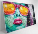 Ver imagem 4 de Quadro Grafite Óculos - 90x60 - Vidro Impresso