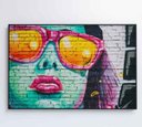 Ver imagem 7 de Quadro Grafite Óculos - 90x60 - Vidro Impresso
