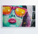Ver imagem 6 de Quadro Grafite Óculos - 90x60 - Vidro Impresso