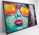 Ver imagem 2 de Quadro Grafite Óculos - 90x60 - Vidro Impresso