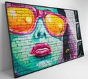 Ver mais imagens de Quadro Grafite Óculos - 90x60 - Vidro Impresso