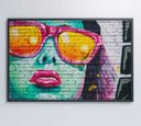Ver imagem 5 de Quadro Grafite Óculos - 90x60 - Vidro Impresso