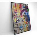 Ver imagem 4 de Quadro Grafite de Mulher - 40x60 - Vidro Impresso