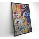 Ver imagem 5 de Quadro Grafite de Mulher - 40x60 - Vidro Impresso