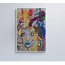 Ver imagem 3 de Quadro Grafite de Mulher - 60x90 - Tecido Canvas