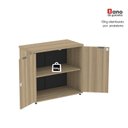 Ver imagem 7 de Armário Baixo para Escritório P25 com 2 Portas Cinza/Noce Marromle