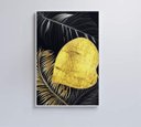 Ver imagem 1 de Quadro Folhas Douradas 1 - 80x120 - Adesivo Fotográfico