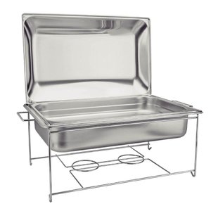 Rechaud Inox Tramontina Banho Maria 9,06l de Fogareiro Cuba 1/1 Buffet Evento