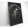 Quadro Mulher Negra Dourado - 60x90 - Tecido Canvas - 5