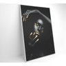 Quadro Mulher Negra Dourado - 60x90 - Tecido Canvas - 4