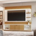 Ver imagem 1 de Home Theater Decorativo Guaíba 2.0 Off White Amendoa para TV Grande