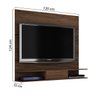 Painel para TV até 40 Polegadas 1 Gaveta Gold Espresso Móveis - 3