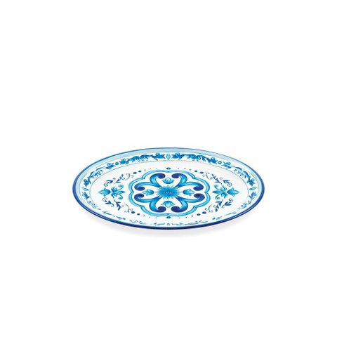 Bandeja Oval Pequena "blues" em Melamina -35,5x25,5xh3cm - Guzzini