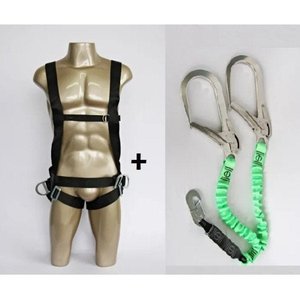 Kit Cinto Segurança 3 Argolas com Talabarte Y Elastizado:U