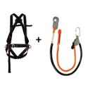 Ver imagem 1 de kit Cinto Paraquedista + Talabarte Corda 12mm DG6002DG9200