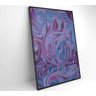 QUADRO ABSTRATO ROXO - 80x120 - Tecido Canvas - 6