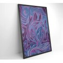 Ver imagem 5 de Quadro Abstrato Roxo - 80x120 - Tecido Canvas