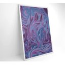 Ver imagem 2 de Quadro Abstrato Roxo - 80x120 - Tecido Canvas