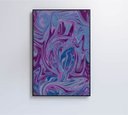 Ver imagem 7 de Quadro Abstrato Roxo - 80x120 - Adesivo Fotográfico