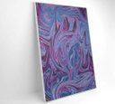 Ver imagem 3 de Quadro Abstrato Roxo - 80x120 - Adesivo Fotográfico