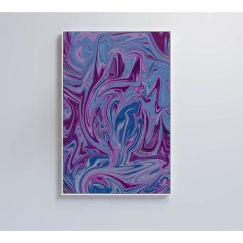 Quadro Abstrato Roxo - 80x120 - Adesivo Fotográfico