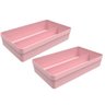 Kit Organizador Gaveta Divisor Porta Utensílio - Rosa - 1