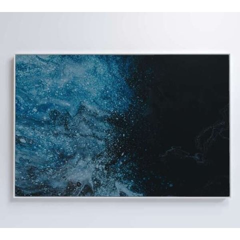 Quadro Abstrato Geleiras - 120x80 - Vidro Impresso
