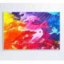 Ver imagem 1 de Quadro Cores Abstratas - 120x80 - Adesivo Fotográfico