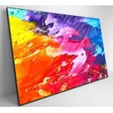 Ver imagem 4 de Quadro Cores Abstratas - 120x80 - Adesivo Fotográfico