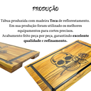 Ver imagem 3 de Tábua de Carne Churrasco em Madeira Teca Rustica Resina