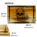 Ver imagem 5 de Tábua de Carne Churrasco em Madeira Teca Rustica Resina
