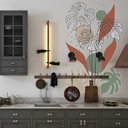 Ver imagem 2 de Adesivo de Parede Folhas Contemporâneo 04-Gigante 155x100cm