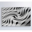 Ver imagem 1 de Quadro Arquitetura Ondulações - 90x60 - Adesivo Fotográfico