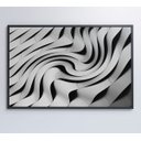 Ver imagem 7 de Quadro Arquitetura Ondulações - 120x80 - Tecido Canvas