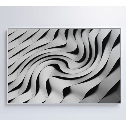 Quadro Arquitetura Ondulações - 120x80 - Tecido Canvas