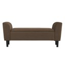 Ver imagem 1 de Recamier Bau Malibu 1,20m Suede Marrom - Inova Decor