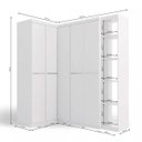 Ver imagem 4 de Guarda-Roupa Modulado Casal 4 Peças Kappesberg