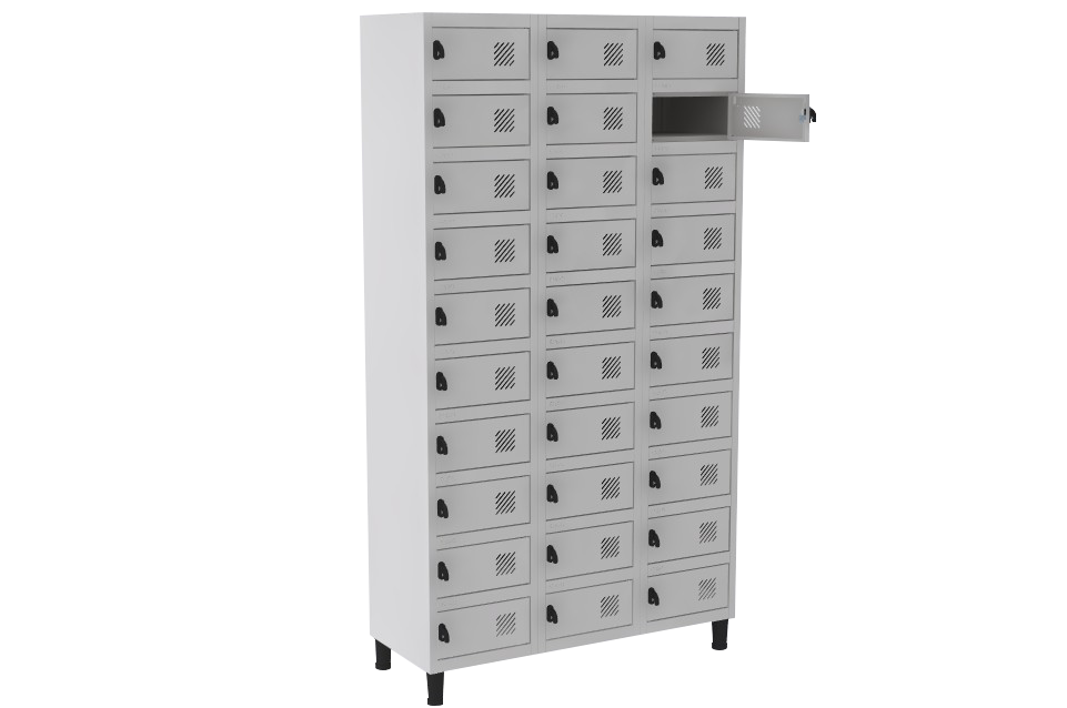 Armário Porta Objetos De Aço 30 Portas | MadeiraMadeira
