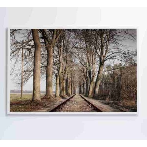 Quadro Trilhos - 90x60 - Adesivo Fotográfico