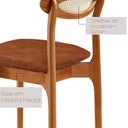 Ver imagem 5 de Conjunto de Mesa de Jantar Monaco Tampo Organico Laminado 180cm 6 Cadeiras Monaco Premium