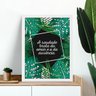 Quadro Decorativo Folhagens Botânicas-20x30-Branca - 1