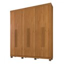 Ver imagem 2 de Guarda-roupa Casal Viena 6 Portas 3 Gavetas Cinamomo - Panorama Móveis
