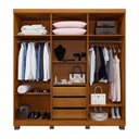Ver imagem 3 de Guarda-roupa Casal Viena 6 Portas 3 Gavetas Cinamomo - Panorama Móveis