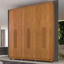 Ver imagem 1 de Guarda-roupa Casal Viena 6 Portas 3 Gavetas Cinamomo - Panorama Móveis