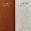 Ver imagem 3 de Cabeceira Estofada Painel Led Cama Casal 140 Cm Tecido Buclé Bege