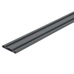 Rodape Cinza Escuro Pvc 240x7 Cm 10 Peças - 2