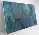 Ver imagem 3 de Quadro Penas Azuis - 90x60 - Adesivo Fotográfico