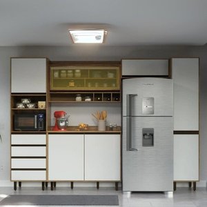 Cozinha Compacta 5 Peças 7 Portas 4 Gavetas Confort