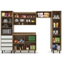 Ver imagem 4 de Cozinha Compacta 5 Peças 7 Portas 4 Gavetas Confort Branco/Cinamomo/Off-White