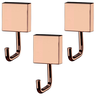 Kit 3 Ganchos Rose Gold Multiuso Toalheiro Cabide Banheiro - 1
